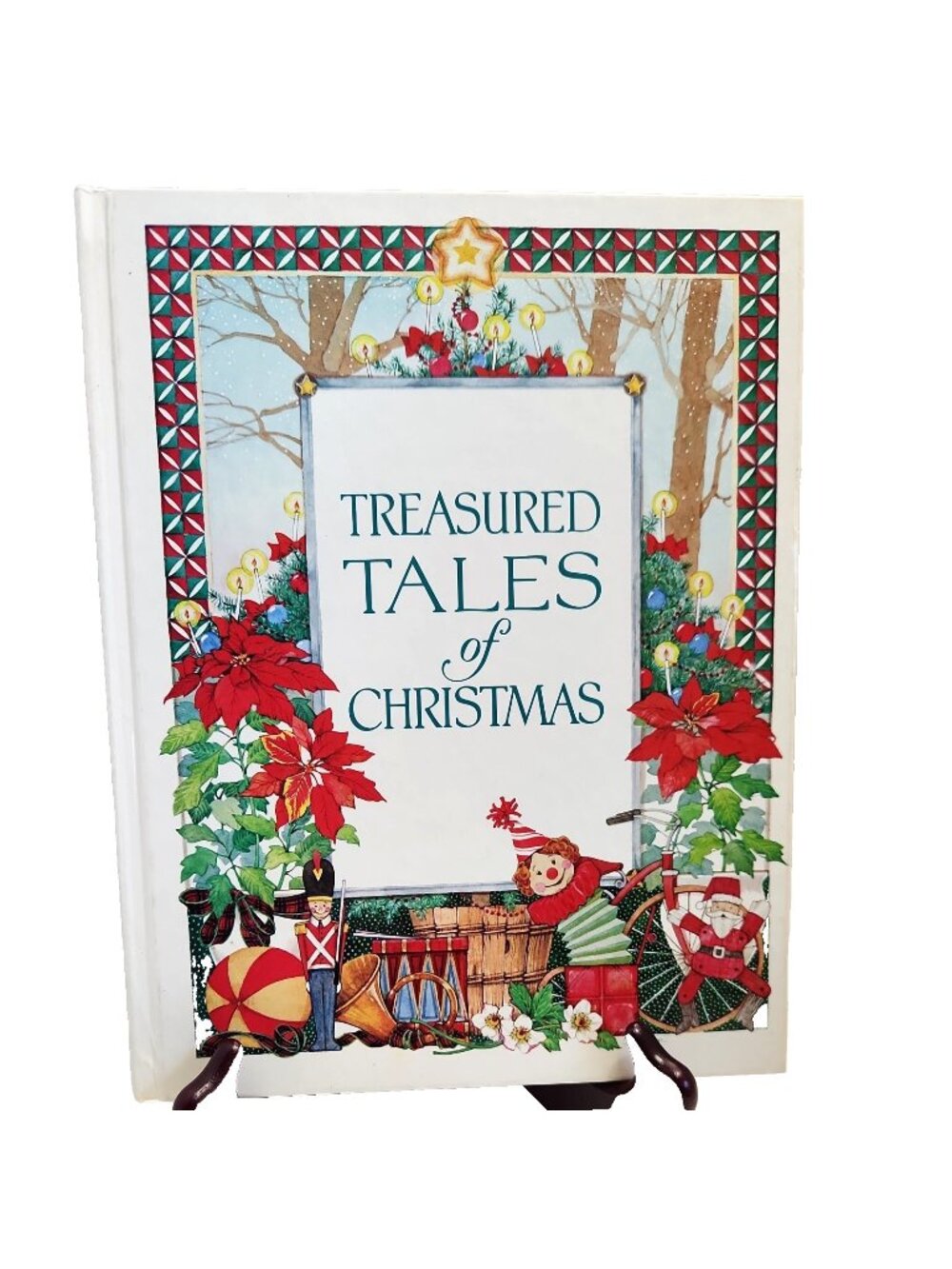 Treasured Tales of Christmas 1980 Deborah Apy Vintage Hardcover Children's Book